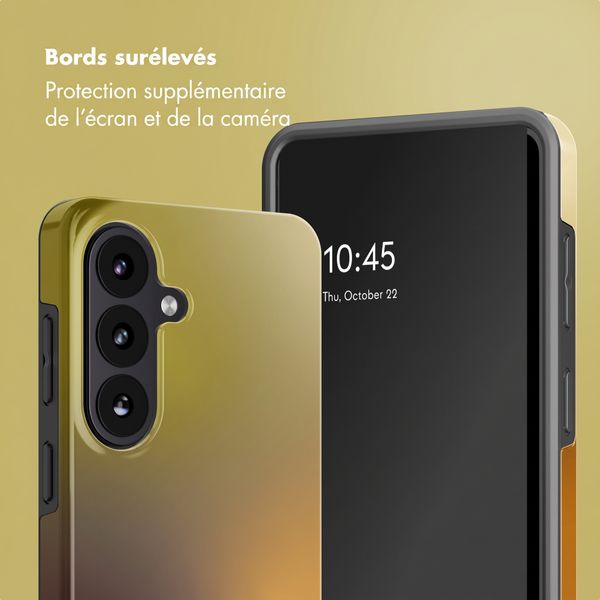Selencia Coque arrière Vivid avec MagSafe Samsung Galaxy S26 FE - Gradient Olive Dust