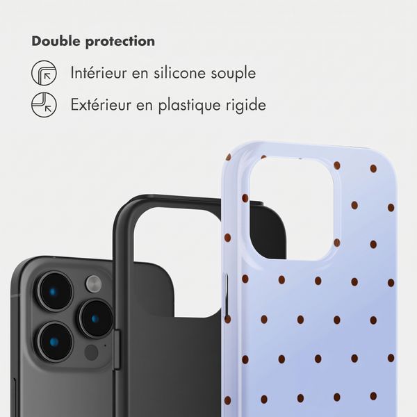 Selencia Coque arrière Vivid Apple iPhone 15 Pro - Happy Dots Digital Sky
