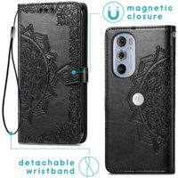 imoshion Etui de télephone Mandala Motorola Edge 30 Pro / Edge Plus (2022) - Noir