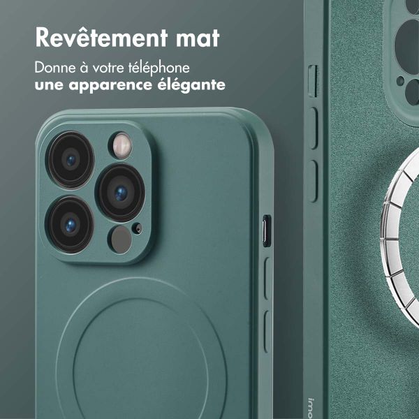 imoshion Coque Couleur avec MagSafe Apple iPhone 13 Pro - Vert foncé