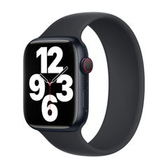 Apple Bracelet Boucle unique en Silicone Apple Watch | 38/40/41/42 mm - Taille 6 - Midnight