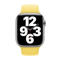 Apple Bracelet Boucle unique en Silicone Apple Watch | 38/40/41/42 mm - Taille 9 - Lemon Zest