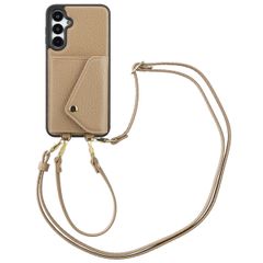 Selencia Coque de télephone Sera avec cordon et porte-cartes enveloppe Samsung Galaxy A16 - Taupe