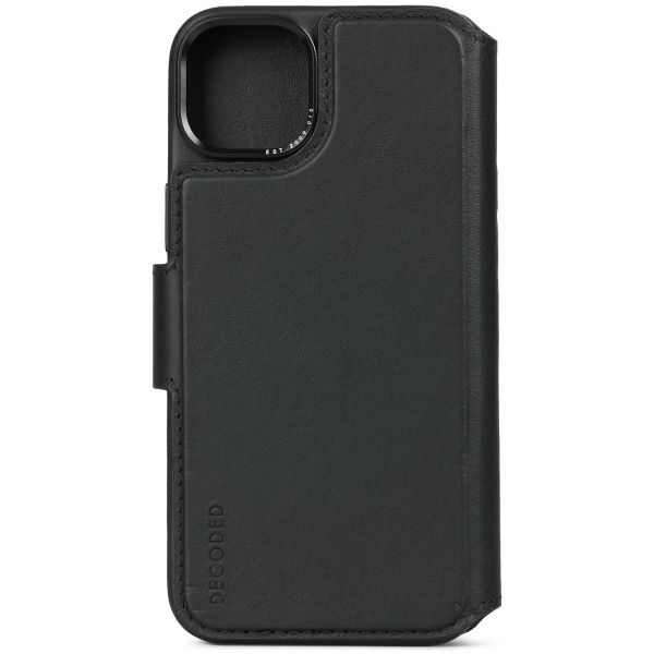 Decoded Portefeuille détachable 2 en 1 en cuir Apple iPhone 15 Plus - Noir