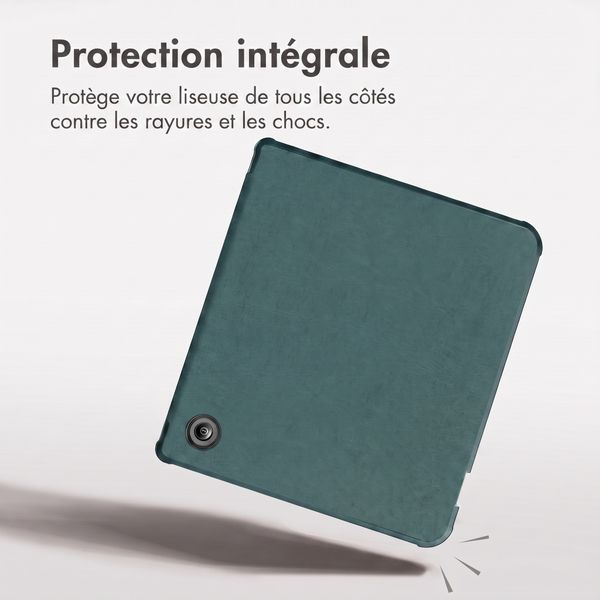 imoshion Étui de liseuse portefeuille Pliable Kobo Libra Colour - Vert foncé