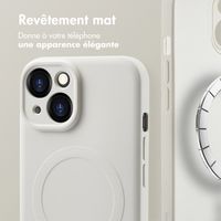 imoshion Coque Couleur avec MagSafe Apple iPhone 15 - Beige