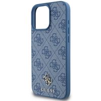 Guess Coque 4G Metal Logo MagSafe Apple iPhone 16 Pro Max - Bleu