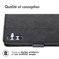 imoshion Étui de télephone portefeuille de luxe Samsung Galaxy A54 (5G) - Noir