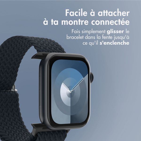 imoshion Bracelet nylon tissé Apple Watch | 44/45/46/49 mm - Gris foncé