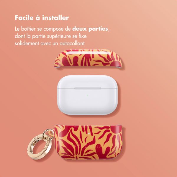 Selencia Coque Vivid  Apple AirPods Pro 2 - Tropical Vibes Apricot