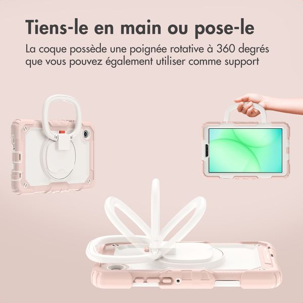 imoshion Coque tablette kidsproof Rugged Samsung Galaxy Tab A11 Plus / A9 Plus - Rose