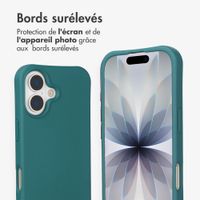 imoshion Coque arrière Color avec cordon amovible et MagSafe Apple iPhone 17 - Vert foncé