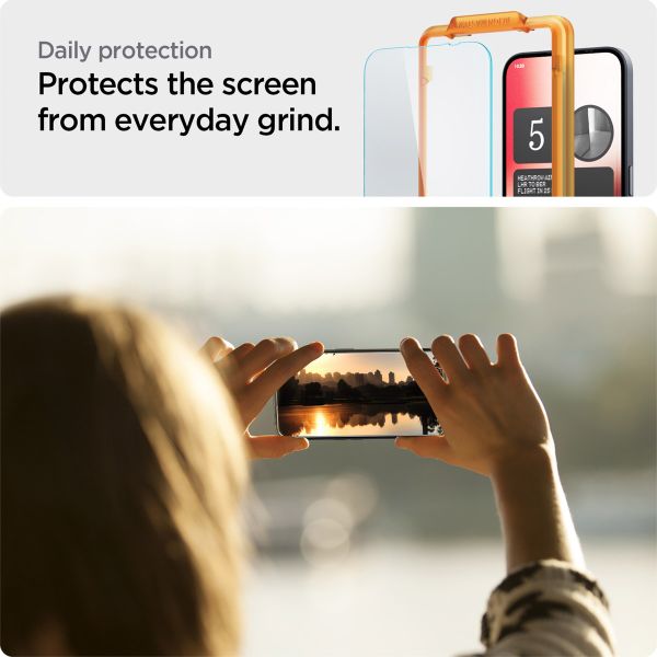 Spigen Protection d'écran en verre trempé GLAStR Fit 2 Paquets + Applicator Nothing Phone (2a) / (2a) Plus