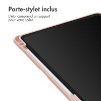 imoshion Coque tablette rigide Trifold Apple iPad 9 (2021) 10.2 pouces / iPad 8 (2020) 10.2 pouces / iPad 7 (2019) 10.2 pouces - Rose