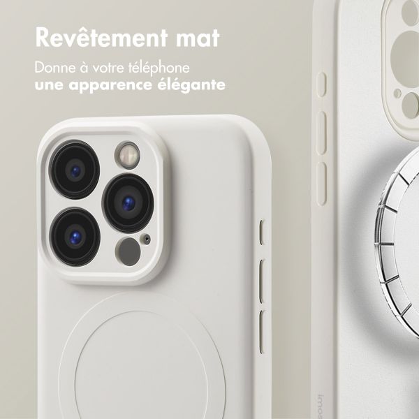 imoshion Coque Couleur avec MagSafe Apple iPhone 15 Pro - Beige