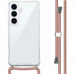 imoshion Coque arrière transparente avec cordon Samsung Galaxy S25 - Rose Doré