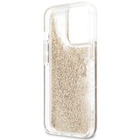Guess Coque 4G Logo Liquid Glitter Apple iPhone 13 Pro - Doré