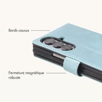 imoshion Étui de télephone portefeuille de luxe Samsung Galaxy Z Fold 8 Ultra - Bleu clair