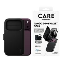 CARE by PanzerGlass Étui de télephone portefeuille Tango 2 en 1 avec MagSafe Apple iPhone 18 Pro / 17 Pro - Noir