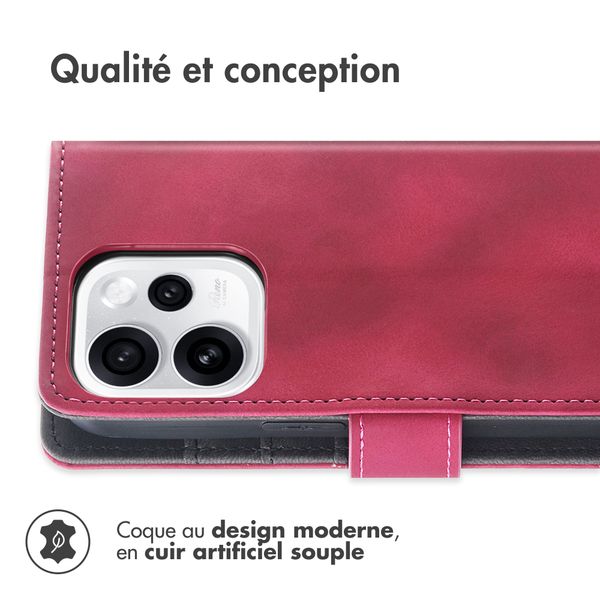 imoshion Etui de télephone portefeuille avec cordon Oppo Reno15 F (5G) - Rouge