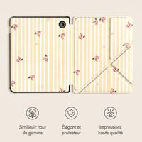 imoshion Étui de liseuse portefeuille design Pliable Kobo Libra Colour - Garden Stripes