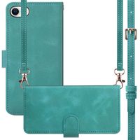 imoshion Etui de télephone portefeuille avec cordon Apple iPhone SE (2022 / 2020) / 8 / 7 - Turquoise
