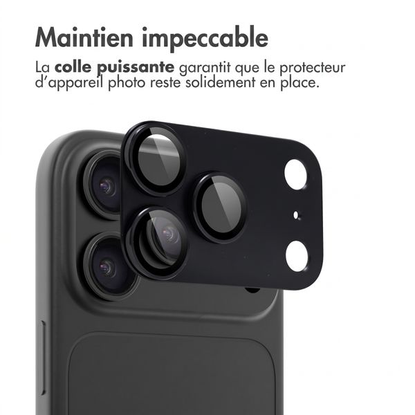 imoshion Protection Caméra en verre trempé 2 Pack pour l'Apple iPhone 18 Pro - Noir