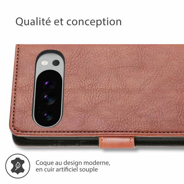 imoshion Étui de télephone portefeuille de luxe Google Pixel 10 / 10 Pro - Marron