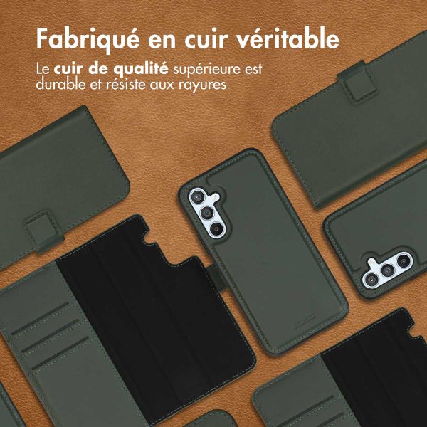 Accezz Premium Leather 2 in 1 Wallet Bookcase Samsung Galaxy A54 (5G) - Vert