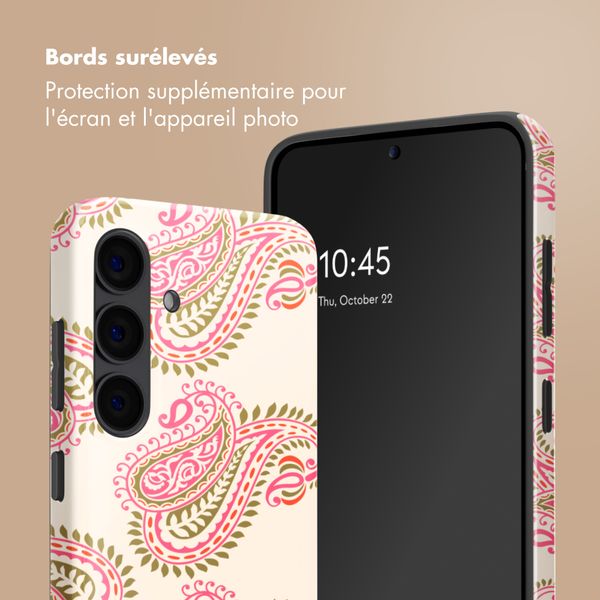 Selencia Coque arrière Vivid avec MagSafe Samsung Galaxy S24 - Paisley Blush
