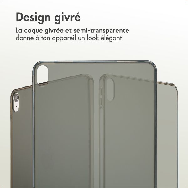 Accezz Coque Frosted Apple iPad Air 11 pouces (2026) M4 / (2025) M3 / (2024) M2 / Air 5 (2022) / Air 4 (2020) - Noir