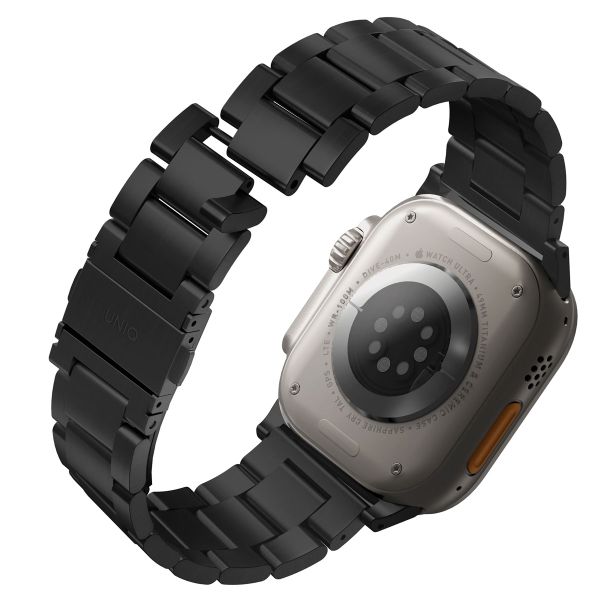 Uniq Bracelet Osta en acier avec maillons auto-ajustables Apple Watch | 44/45/46/49 mm - Midnight Black
