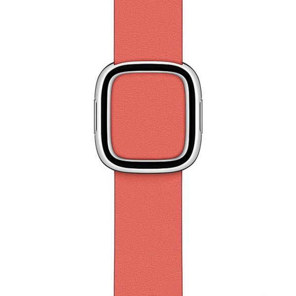 Apple Bracelet Leather Band Modern Buckle Apple Watch | 38/40/41/42 mm - Taille S - Pink Citrus