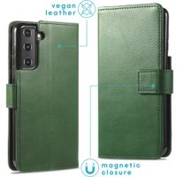 imoshion Étui de télephone portefeuille de luxe Samsung Galaxy S21 Plus - Vert