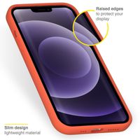 Accezz Coque Liquid Silicone Apple iPhone 14 / 13 - Nectarine