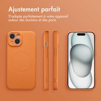 imoshion Coque Couleur avec MagSafe Apple iPhone 15 - Orange