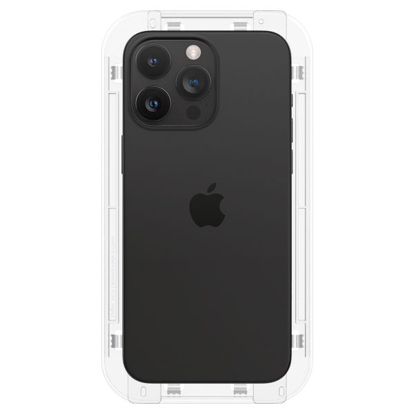 Spigen EZ Fit GLAS.tR avec plateau d'installation - Verre de confidentialité - 1 pack Apple iPhone 15 Pro Max