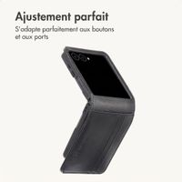 imoshion Étui de télephone portefeuille Luxe Samsung Galaxy Z Flip 8 - Noir