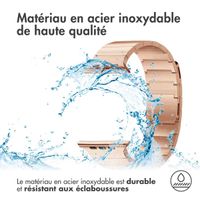 Selencia Bracelet magnétique en acier Apple Watch | 44/45/46/49 mm - Rose Doré