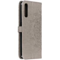 Etui de télephone portefeuille Mandala Samsung Galaxy A50 / A30s - Gris