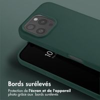 Selencia Coque silicone avec cordon amovible Apple iPhone 16 Pro - Vert foncé