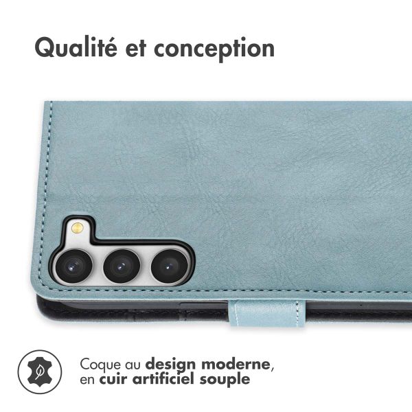 imoshion Étui de télephone portefeuille de luxe Samsung Galaxy S23 - Bleu clair