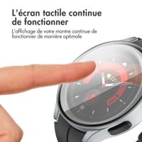 imoshion Coque rigide à couverture complète Samsung Galaxy Watch 4 - 40 mm - Argent
