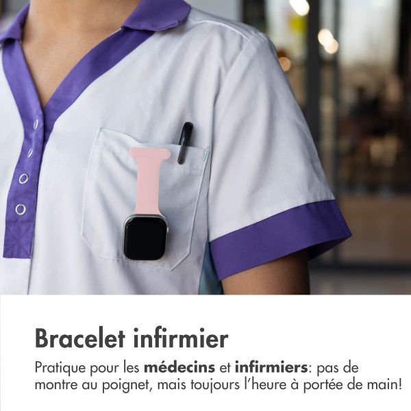 imoshion Bracelet infirmier en silicone Apple Watch | 38/40/41/42 mm - Rose
