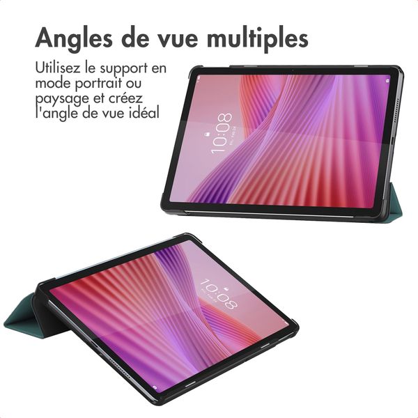 imoshion Coque tablette Trifold Lenovo Tab (2025) - Vert foncé