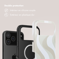 Selencia Coque arrière Vivid avec MagSafe Apple iPhone 17 Pro Max - Desert Waves Beige