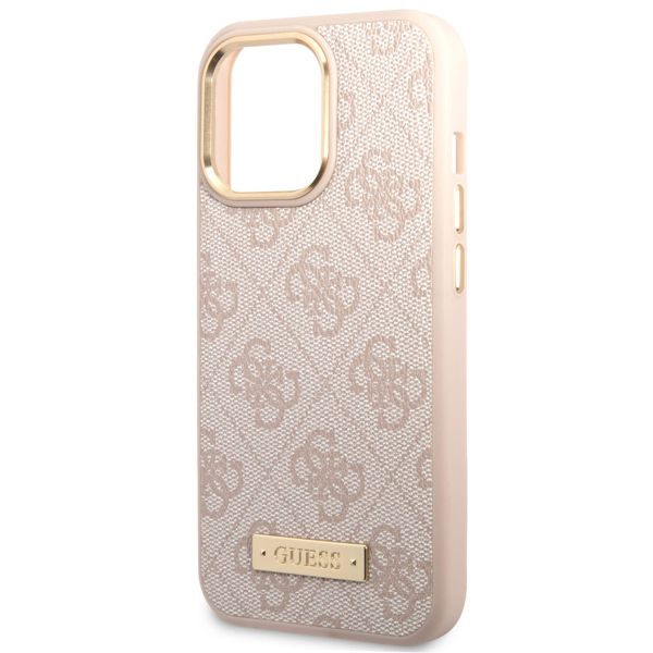 Guess Coque 4G Logo Monogram MagSafe Apple iPhone 14 Pro Max - Rose