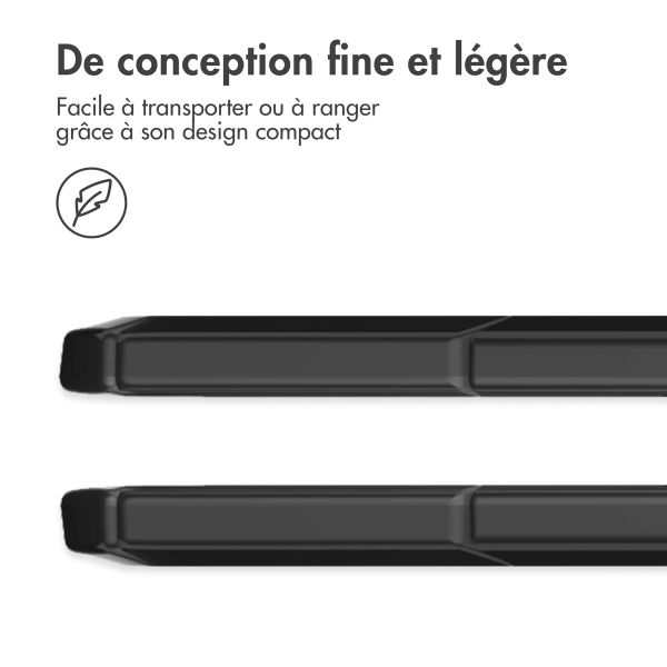 imoshion Coque tablette rigide Trifold Apple iPad 9 (2021) 10.2 pouces / iPad 8 (2020) 10.2 pouces / iPad 7 (2019) 10.2 pouces - Noir