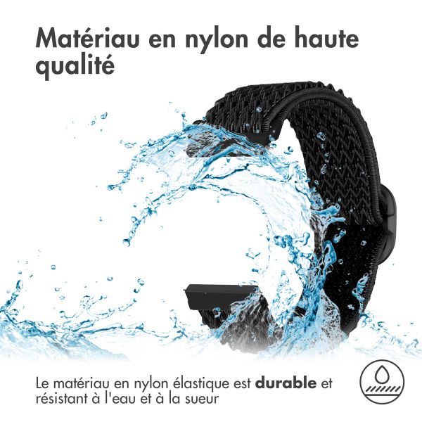 imoshion Bracelet en nylon élastique  - Connexion universelle 22 mm - Noir