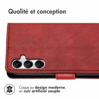 imoshion Étui de télephone portefeuille de luxe Samsung Galaxy A15 (5G/4G) - Rouge